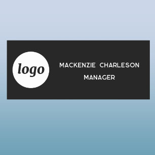 Logo Mitarbeiter Personal Magnet- oder Ansteckname Namensschild