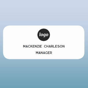 Logo Mitarbeiter Personal Magnet- oder Ansteckname Namensschild