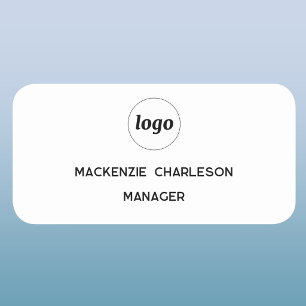 Logo Mitarbeiter Personal Magnet- oder Ansteckname Namensschild