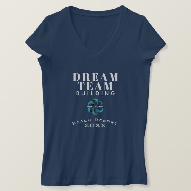 Logo-Mitarbeiter von Dream Team Gebäude Company T-Shirt (Design vorne)