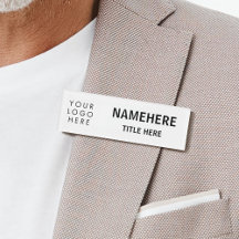 Logo Modern Big Schriftartes Einfach White Magnet 