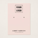 Logo Modern Simple Earring Display<br><div class="desc">Fügen Sie Ihr Logo hinzu.</div>