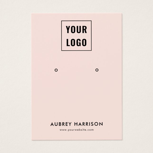 Logo Modern Simple Earring Display (Vorderseite)