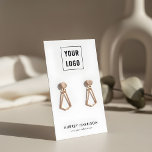 Logo Modern Simple Earring Display<br><div class="desc">Fügen Sie Ihr Logo hinzu.</div>