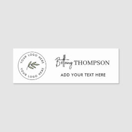 Logo-Monogramm für benutzerdefinierte Unternehmen Namensschild