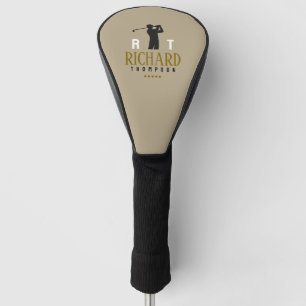 Logo Monogramm für elegante Golfer sepia Golf Headcover
