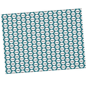 Logo-Muster für das Branding Aquamariner Grün Tischdecke