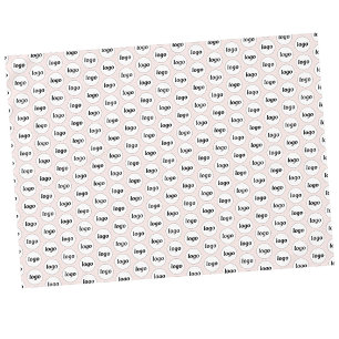 Logo-Muster für das Branding von Business-Branding Tischdecke