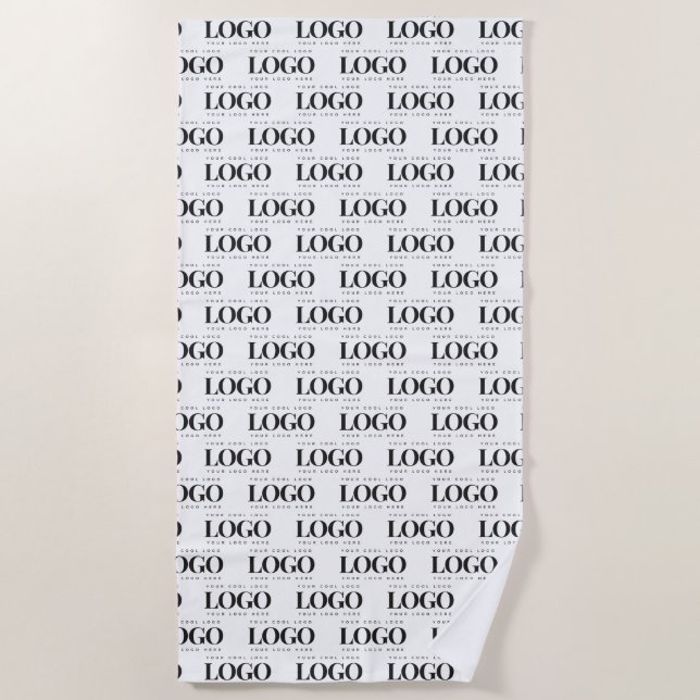 Logo-Muster für kundenspezifische Rectangle Busine Strandtuch (Vorderseite)