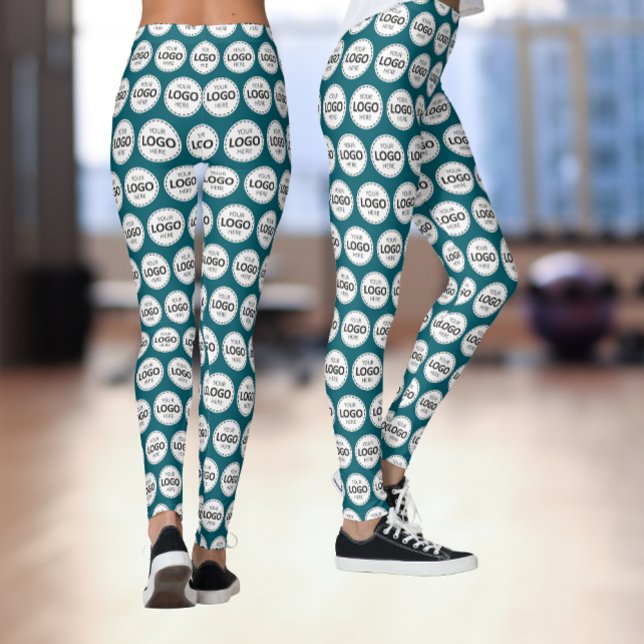 Logo-Muster hochladen Türkis Leggings (Von Creator hochgeladen)