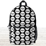 Logo-Muster Werbeaktion Bedruckter Rucksack<br><div class="desc">Fügen Sie diesem Design Ihr eigenes Logo hinzu. Minimalistisch und beruflich. Ideal für ein Werbeprodukt für Ihre Mitarbeiter,  Mitarbeiter,  Kunden und Kunden. Ideal für Messe-,  Reise-,  Firmen- oder Sportveranstaltungen und Geschenke. Weitere Versionen finden Sie in der Auflistung.</div>
