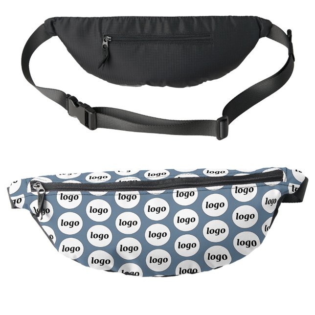 Logo-Muster Werbeaktion Blue Bauchtasche (Logo pattern business promotional branding fanny pack bag)