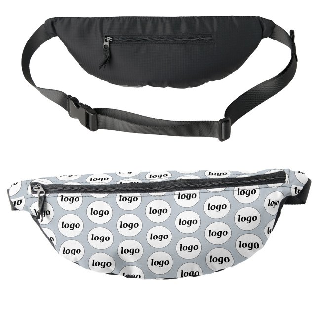 Logo-Muster Werbeaktion Blue Bauchtasche (Logo pattern business promotional branding fanny pack bag)