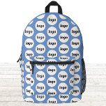 Logo-Muster Werbeaktion Blue Bedruckter Rucksack<br><div class="desc">Fügen Sie diesem Design Ihr eigenes Logo hinzu. Minimalistisch und beruflich. Ideal für ein Werbeprodukt für Ihre Mitarbeiter,  Mitarbeiter,  Kunden und Kunden. Ideal für Messe-,  Reise-,  Firmen- oder Sportveranstaltungen und Geschenke. Weitere Versionen finden Sie in der Auflistung.</div>