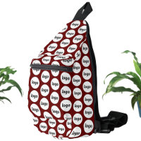 Logo-Muster Werbeaktion Burgund Red