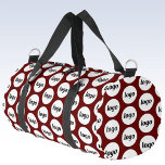 Logo-Muster Werbeaktion Business Burgundy Red Duffle Bag<br><div class="desc">Fügen Sie diesem Design Ihr eigenes Logo hinzu. Minimalistisch und beruflich. Ideal für ein Werbeprodukt für Ihre Mitarbeiter,  Mitarbeiter,  Kunden und Kunden. Ideal für Messe-,  Reise-,  Firmen- oder Sportveranstaltungen und Geschenke. Weitere Versionen finden Sie in der Auflistung.</div>