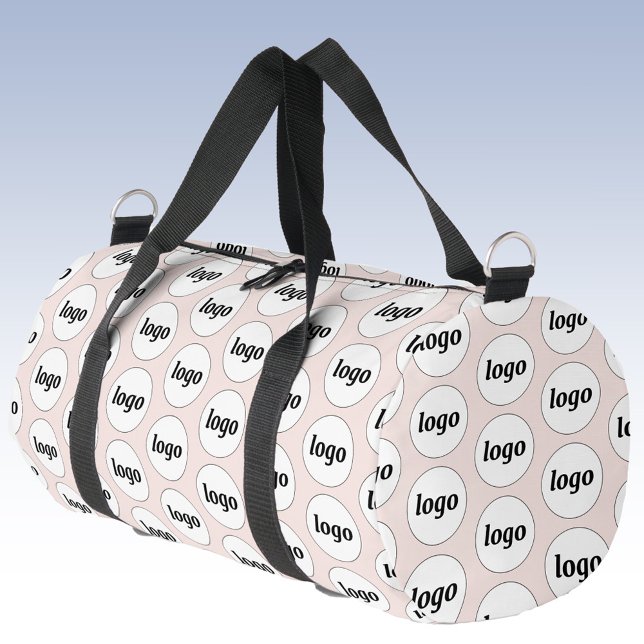 Logo-Muster Werbeaktion für Unternehmen Rosa pink Duffle Bag (Logo pattern business branding promotional duffel bag)