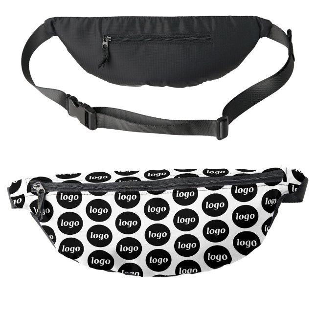 Logo-Muster Werbegeschäft Bauchtasche (Logo pattern business promotional branding fanny pack bag)