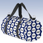 Logo-Muster Werbegeschenk für Unternehmen Navy Blu Duffle Bag<br><div class="desc">Fügen Sie diesem Design Ihr eigenes Logo hinzu. Minimalistisch und beruflich. Ideal für ein Werbeprodukt für Ihre Mitarbeiter,  Mitarbeiter,  Kunden und Kunden. Ideal für Messe-,  Reise-,  Firmen- oder Sportveranstaltungen und Geschenke. Weitere Versionen finden Sie in der Auflistung.</div>