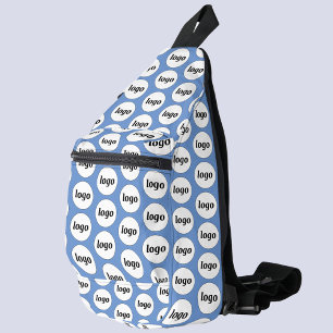Logo-Muster Werbegestaltung Blau Crossbody Bag