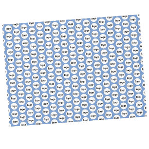 Logo-Muster Werbegestaltung Blau Tischdecke