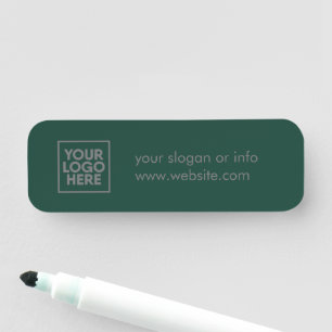Logo Name des Unternehmens Minimalistisch Namensschild