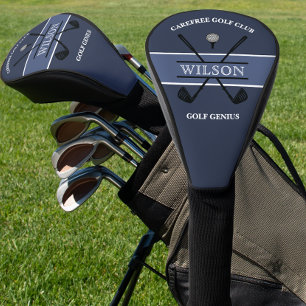 Logo-Name für blauen Golfschläger Golf Headcover