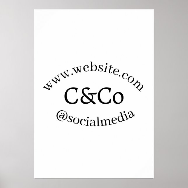 logo name letter company social media website simp poster (Vorne)