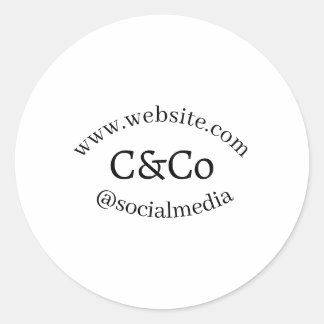 logo name letter company social media website simp runder aufkleber