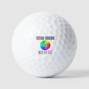 Logo Name Telefon Personalisierte Golfbälle Brandi