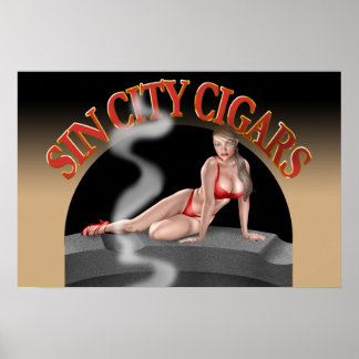 Logo Nr. 5 von Sin City auf einem Wandplakat Poster
