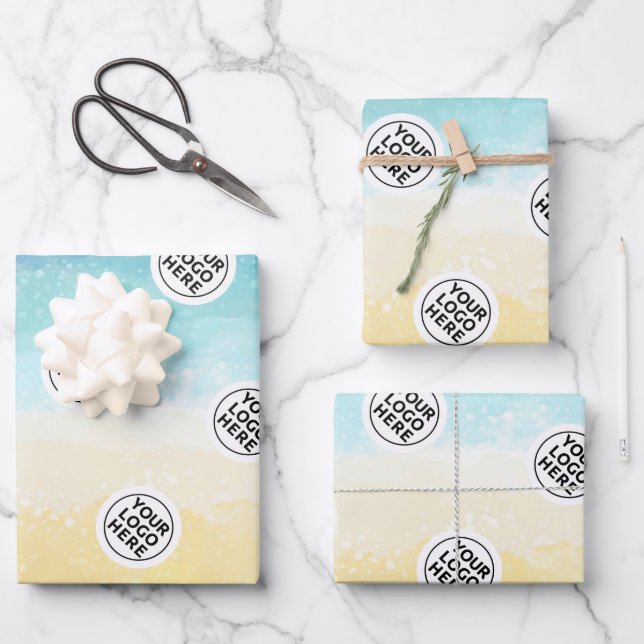 Logo Ocean Beach Geschenkpapier Set (Vorderseite)
