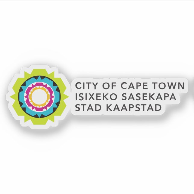 Logo of Cape Town, the Republic of South Africa Aufkleber (Vorderseite)