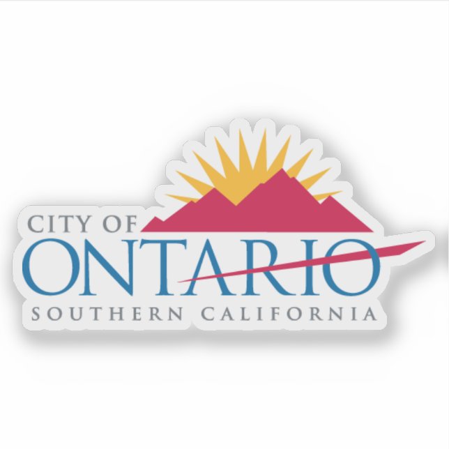 Logo of Ontario, California, USA Aufkleber (Vorderseite)