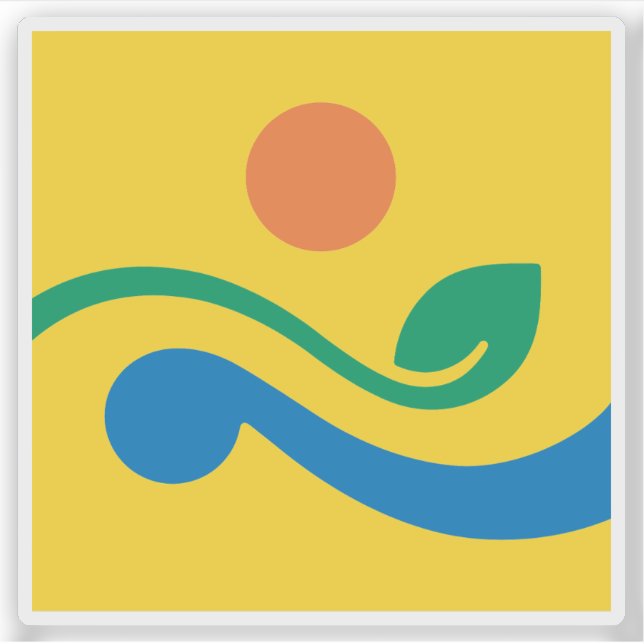 Logo of South Jeolla (Jeonnam), South Korea Aufkleber (Vorderseite)