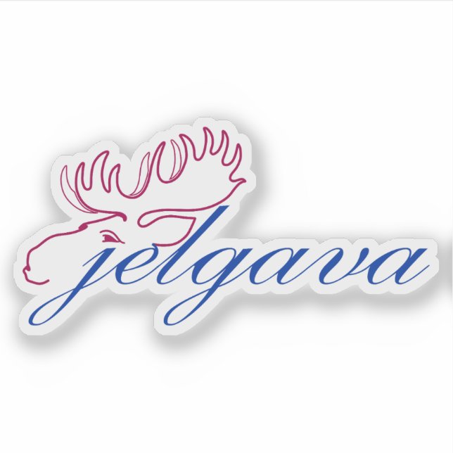 Logo of the city of Jelgava, Latvia Aufkleber (Vorderseite)