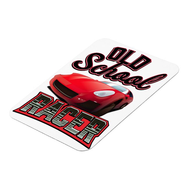 Logo "Old School Racing" Magnet (Linke Seite)