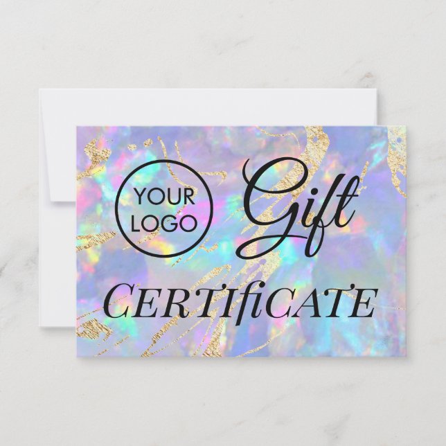 Logo Opal-Geschenkgutschein (Vorderseite)