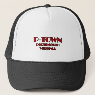 Logo P-Stadtportsmouth Virginia Truckerkappe