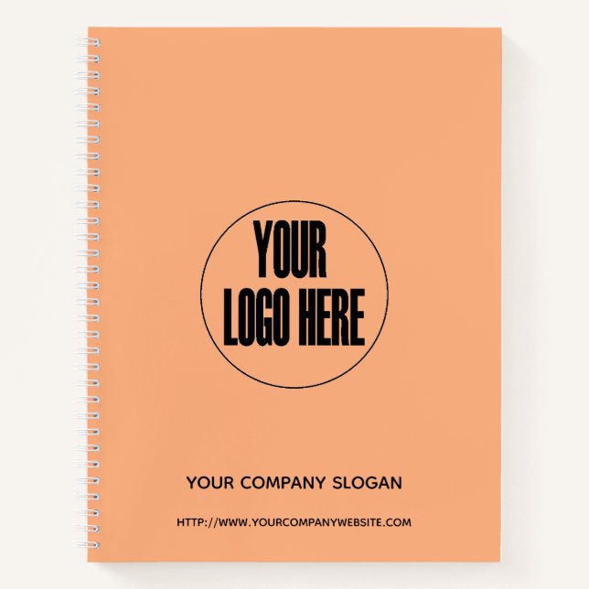 Logo-Pastell für kundenspezifische Unternehmen Ora Notizbuch (Vorderseite)