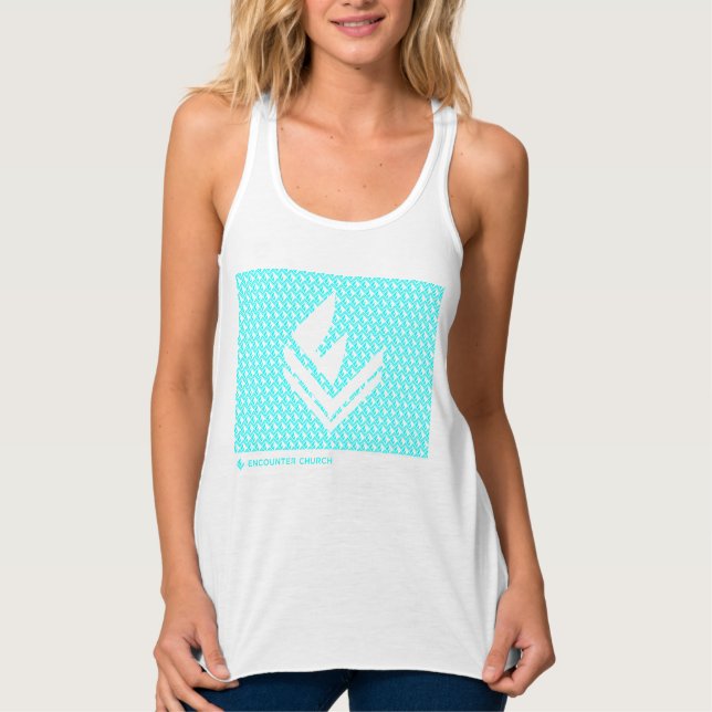 Logo-Pattern für Frauen Tank Top (Vorderseite)