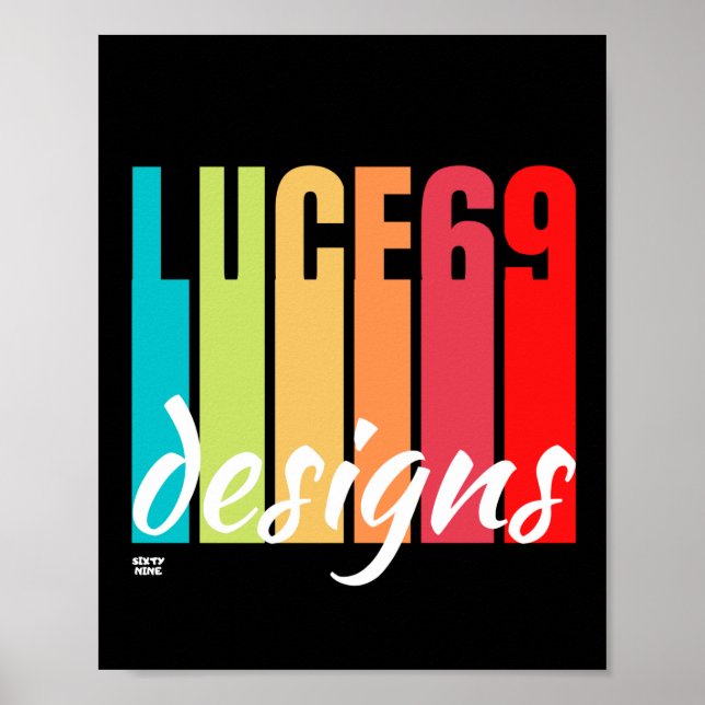 Logo-Plakat "LUCE69 DESIGNS" Poster (Vorne)