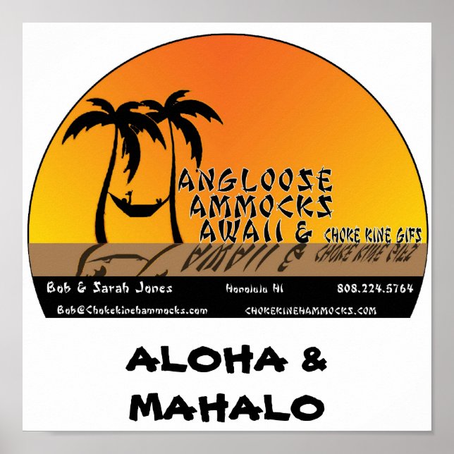 Logo-Poster des Unternehmens Poster (Vorne)