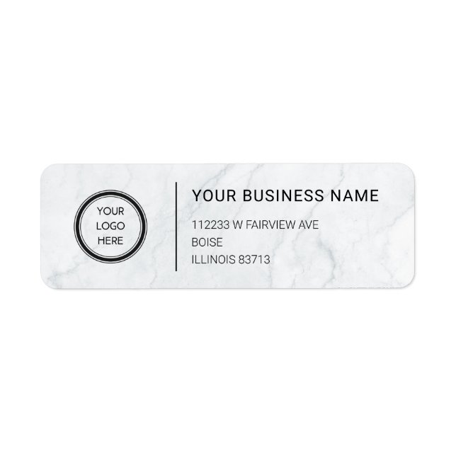 Logo Professional Business Return Address Label (Vorne)