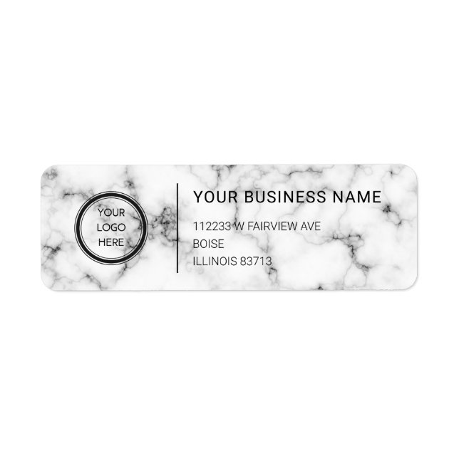 Logo Professional Business Return Address Label (Vorne)