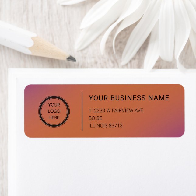 Logo Professional Business Return Address Label (Insitu)