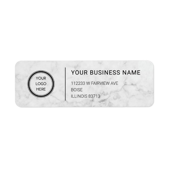 Logo Professional Business Return Address Label (Vorne)