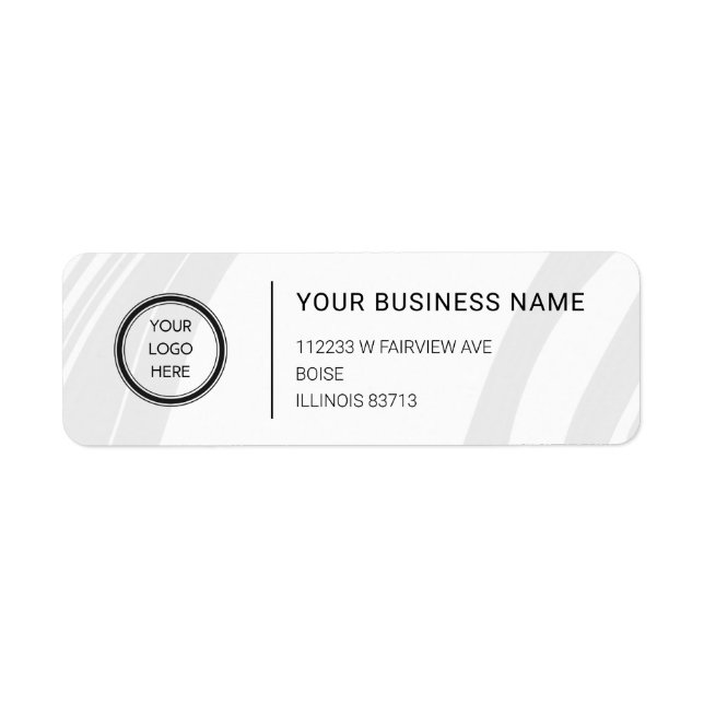 Logo Professional Business Return Address Label (Vorne)
