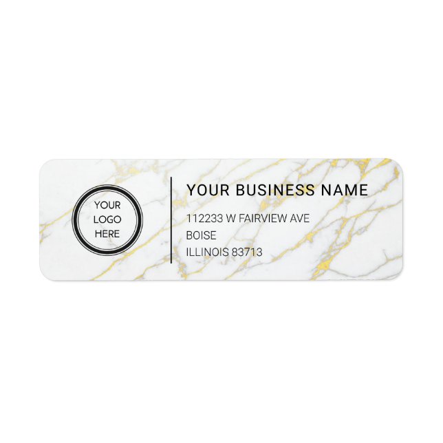 Logo Professional Business Return Address Label (Vorne)