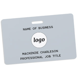 Logo Professionelles Geschäft Blau Name Ausweis